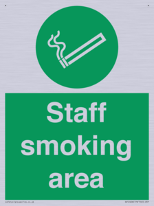 Staff smoking area